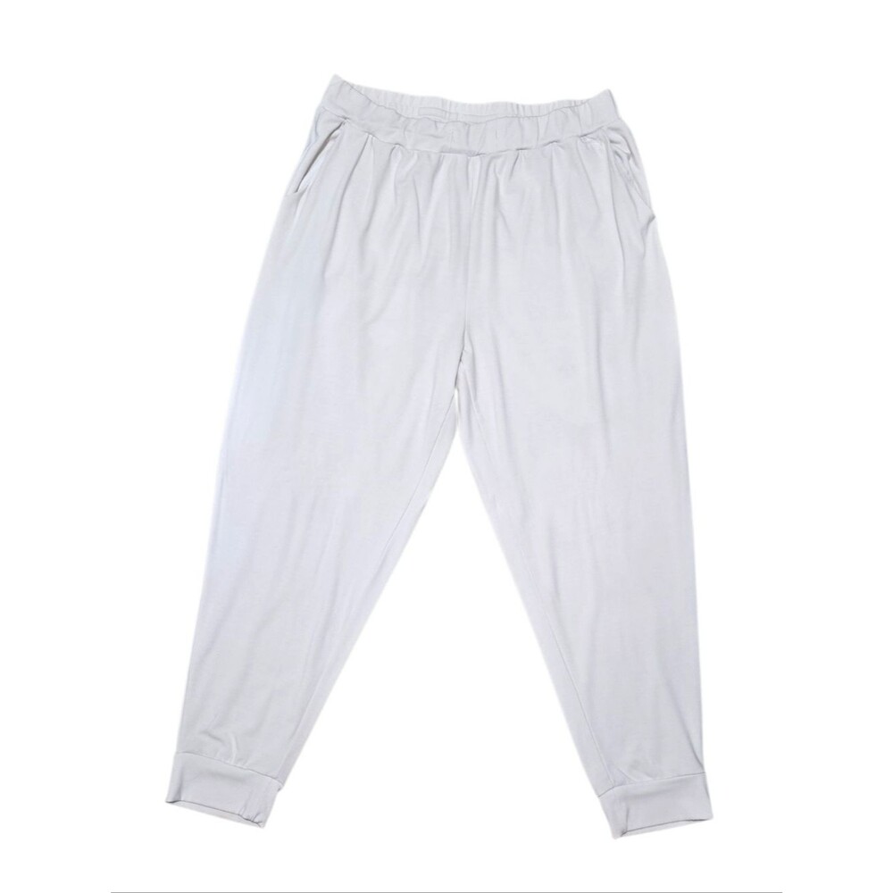 Women's Cozy Earth Off White Relaxed Brushed Bamboo Jogger Pants XXL